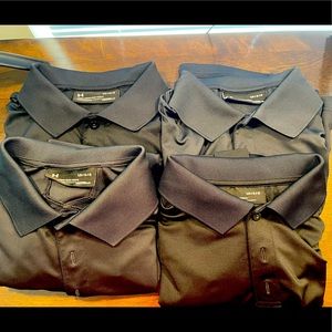 4 UnderArmour HeatGear polos